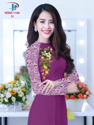 Vải Áo Dài Hoa Hồng AD NDAD1180 46